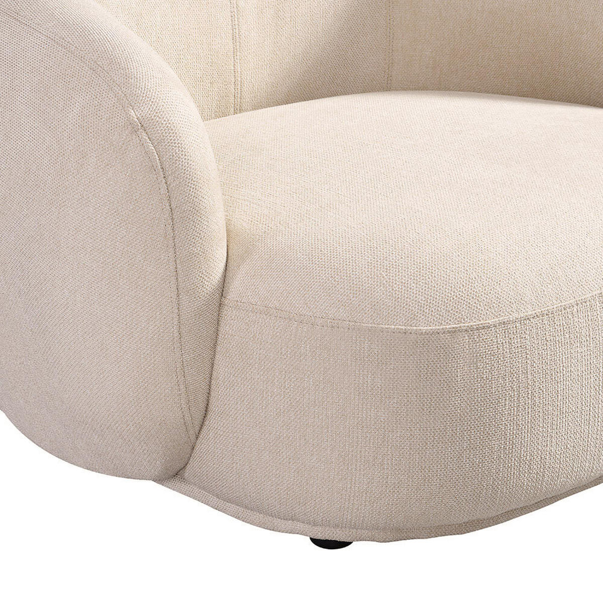 SESSEL CASARA - Webstoff Beige - Beige, Kunststoff (99/72/104cm) - Home Deluxe