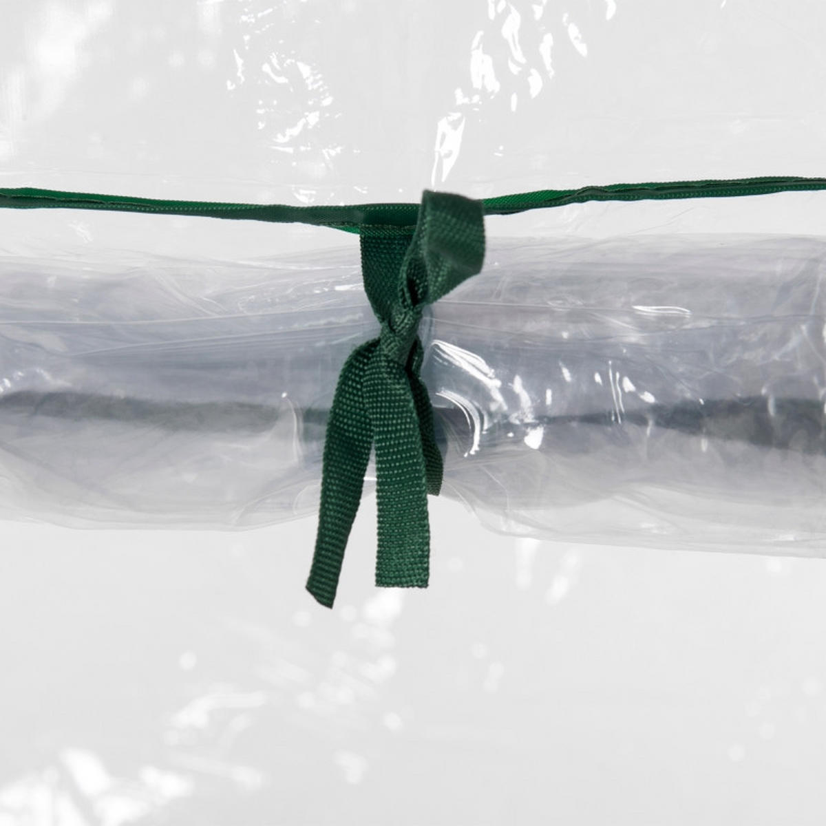 GEWÄCHSHAUS aus Kunststoff 100x50x150 cm in Transparent mit aufrollbarer Tür - Transparent, Kunststoff (50/150/100cm) - Modfu