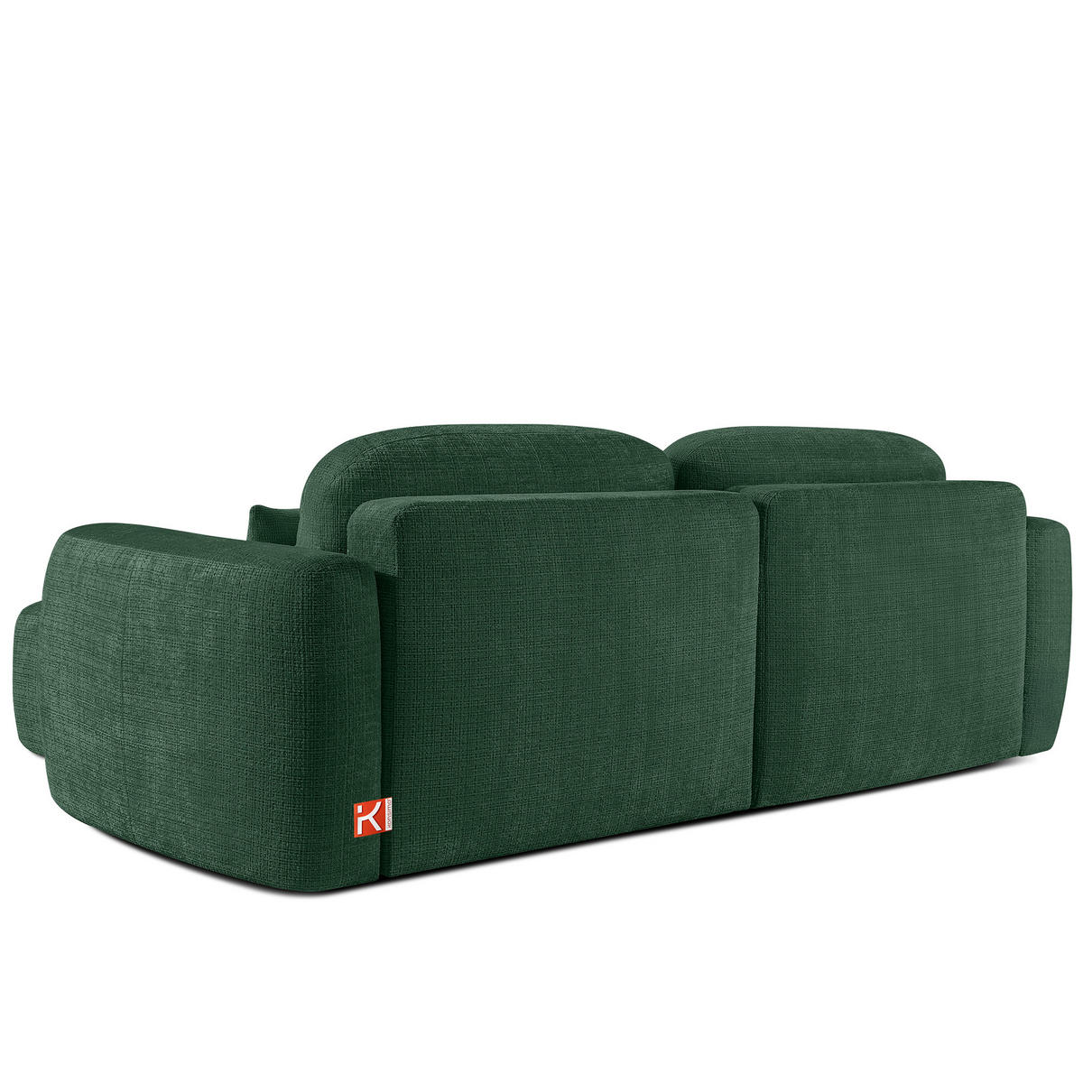 ECKSOFA links ELOSA - Grün, Holz/Textil (245/165cm) - KONSIMO®