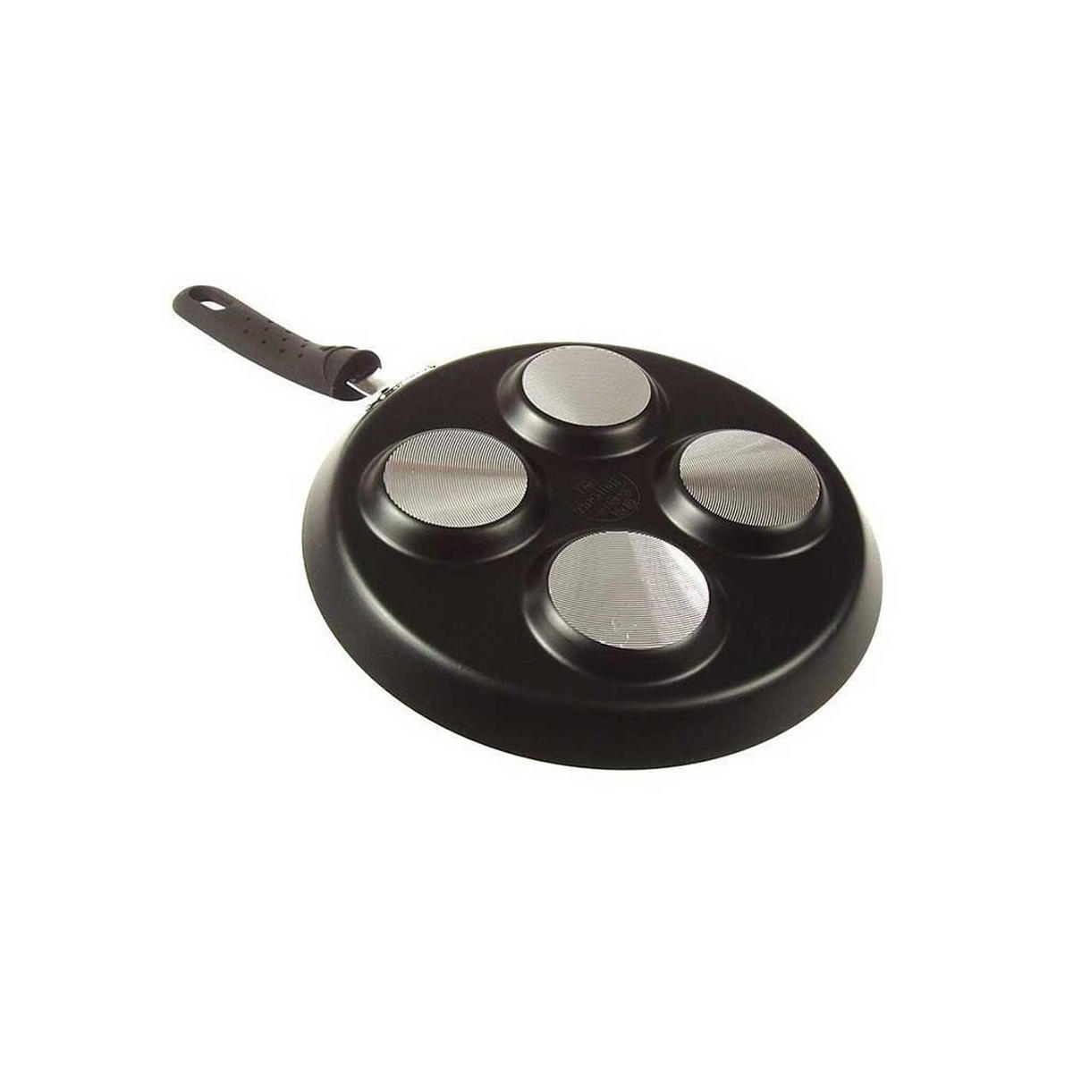 GRANIT-BRATPFANNE für Eier 24 cm KH3928 - Schwarz, Metall (24cm) - Kinghoff 