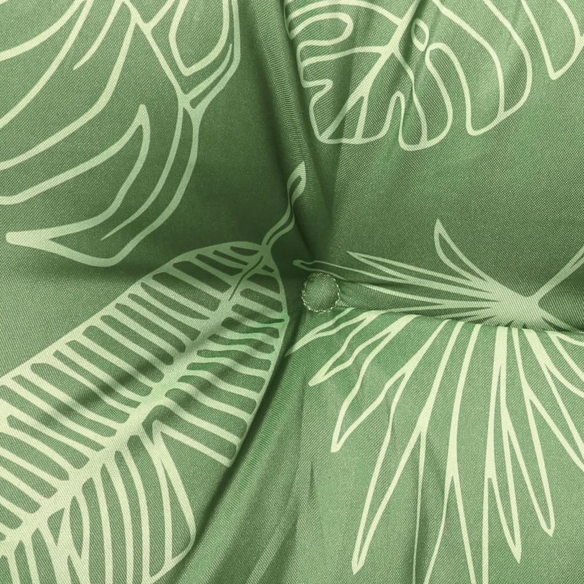 HOCHLEHNER-AUFLAGEN 4 Stk. Blattmuster Oxford-Gewebe - Grün, Textil (50/7/120cm) - vidaXL