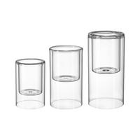 WINDLICHTER Abisko transparent 15,5 / 18 / 20 cm 3er Set - Transparent, Glas (1/1/1cm) - Ritzenhoff Breker