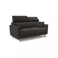 SCHLAFSOFA Francy - Schwarz, Metall (200/92/97cm) - Divani.store
