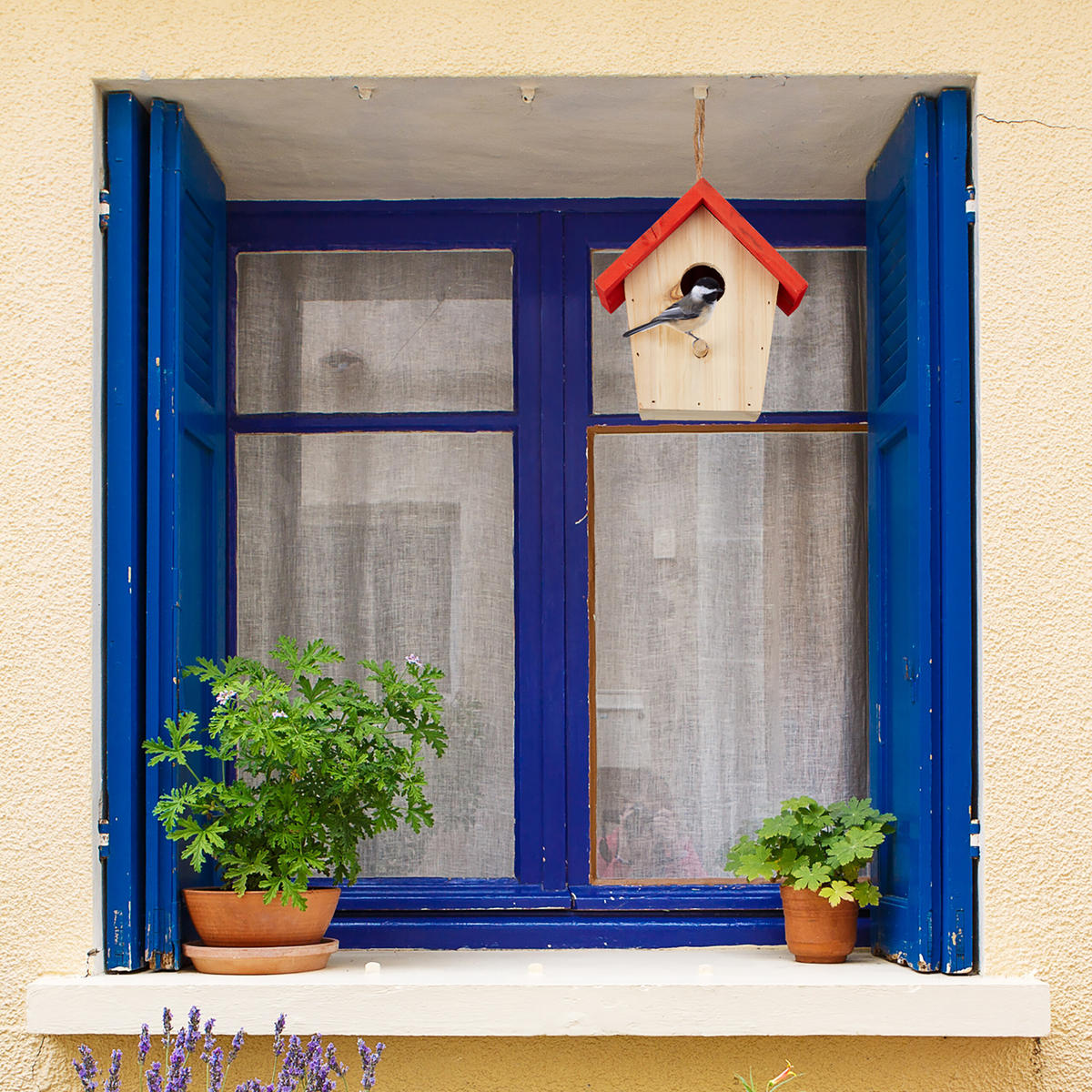 DEKO-VOGELHAUS - Multicolor, Holz (15/16/11cm) - Relaxdays