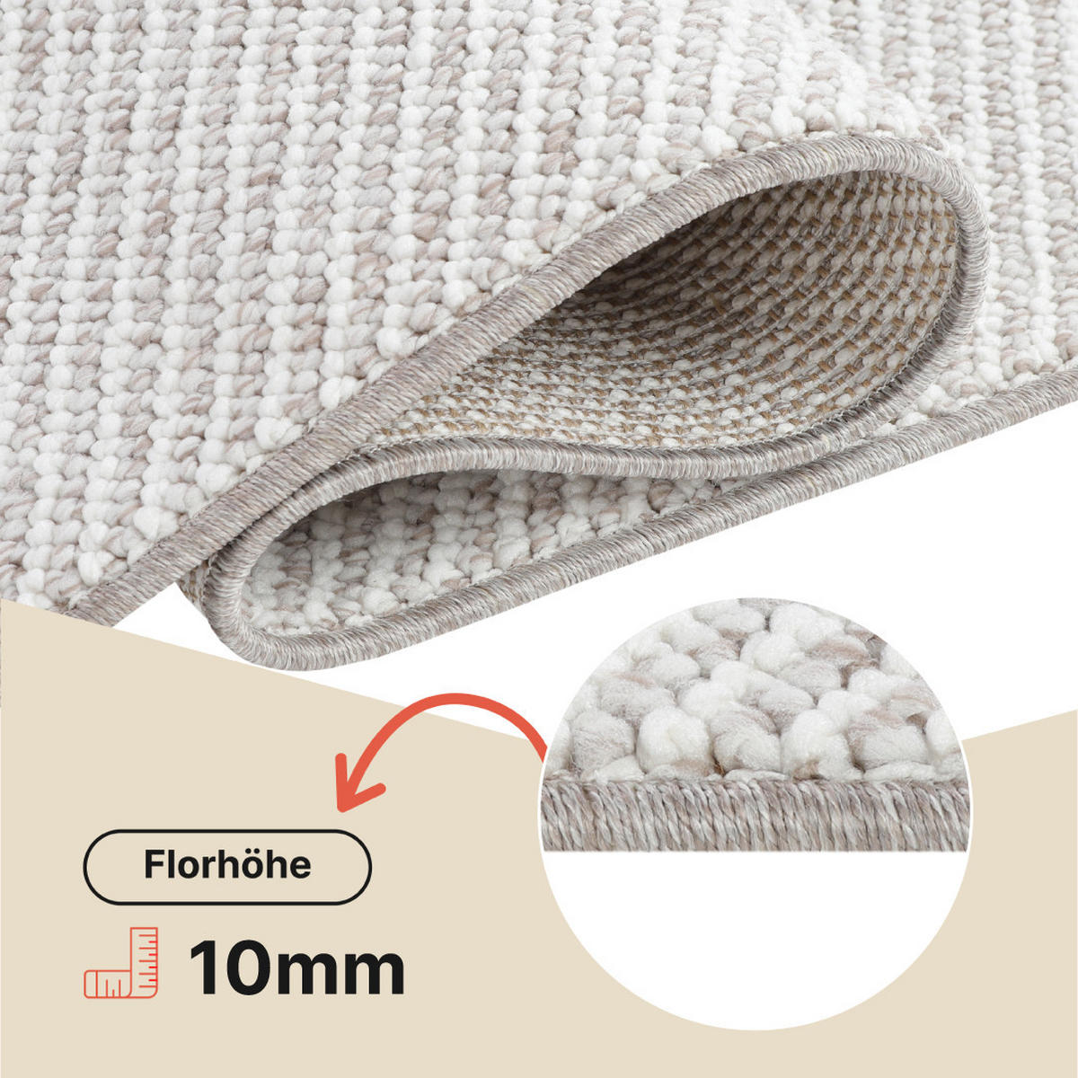 TEPPICH AGRA Beige 200/300 cm - Beige, Textil (200/300cm) - Tapiso