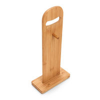 SCHNEIDEBRETT-SET mit Ständer Bambus - Braun, Naturmaterialien (7/15cm) - ZELLER