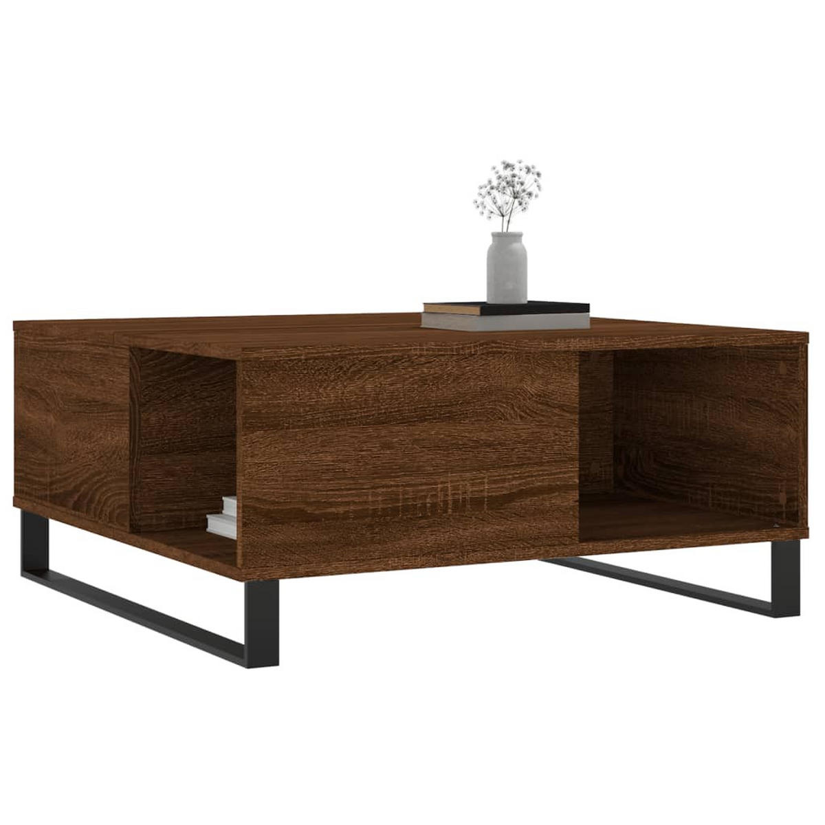 COUCHTISCH Braun Eichen-Optik 80x80x36,5 cm Holzwerkstoff - Braun, Holzwerkstoff (80/80/36.5cm) - furnicato