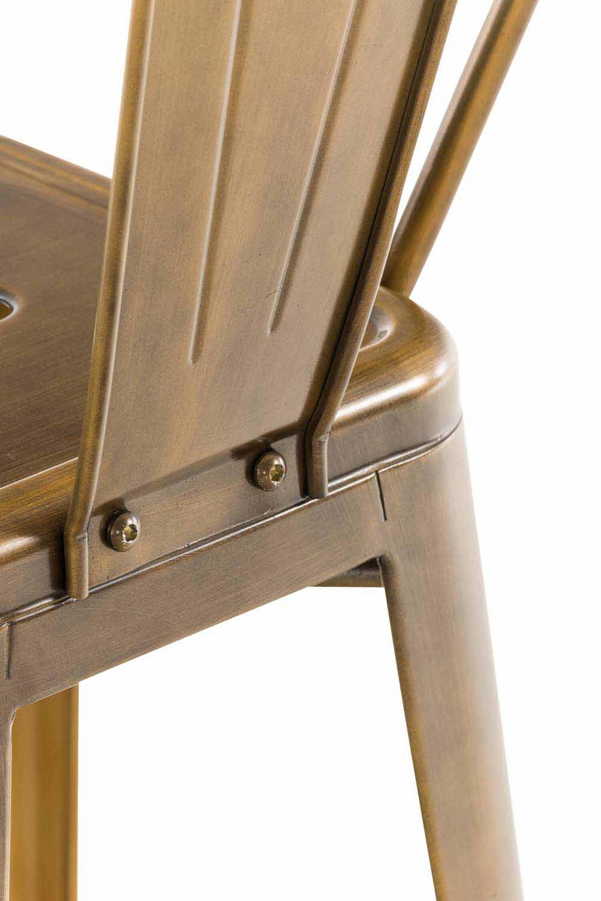 BARHOCKER Adnan, Gold - Goldfarben, Metall (44/100/52cm) - TPFLiving