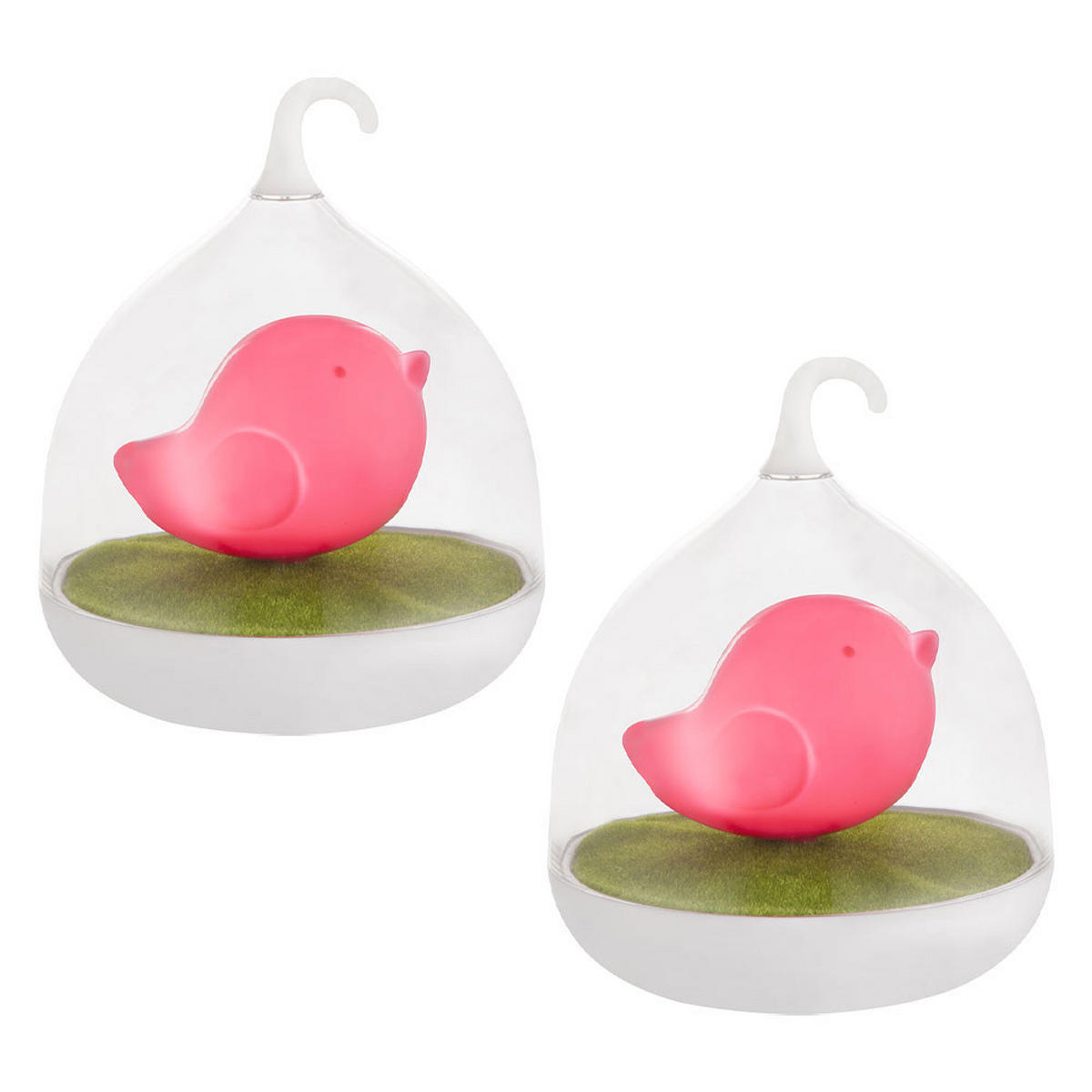 LED TISCHLEUCHTE Kunststoff Rosa 2er Set - Rosa, Kunststoff (14/14/17cm) - Globo Lighting