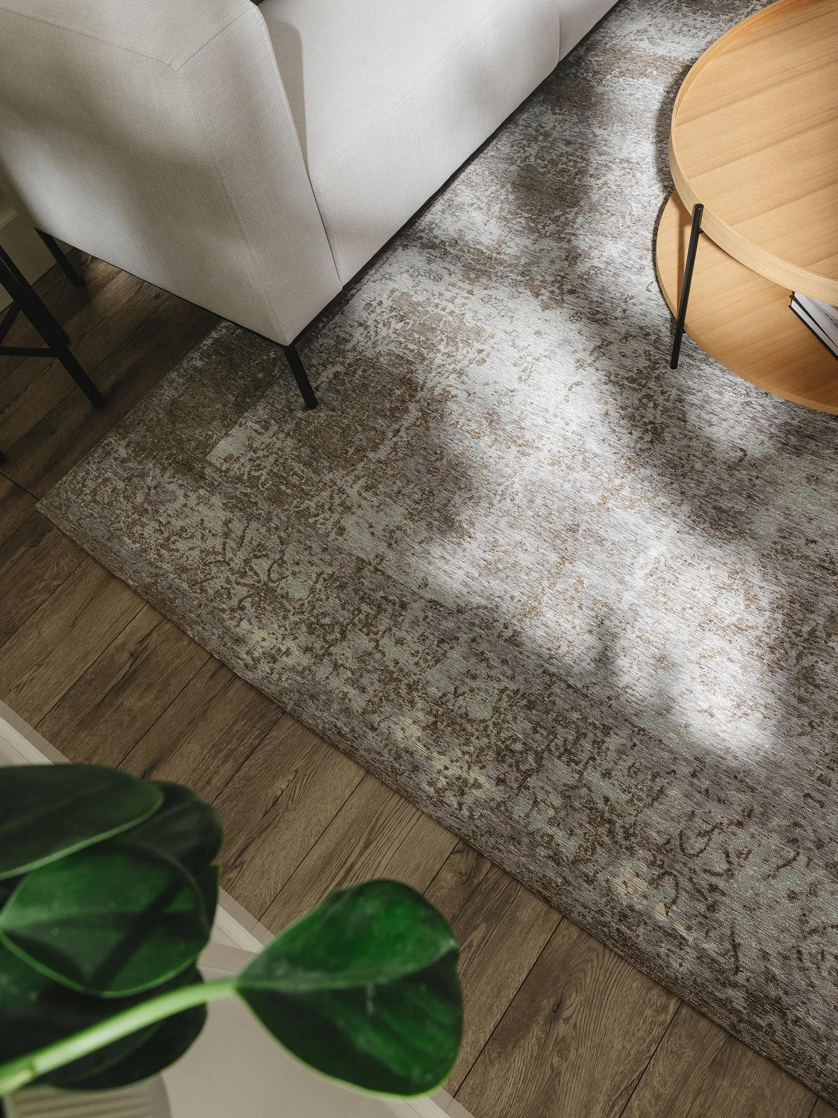 FLACHGEWEBETEPPICH Frencie Grau 80x165 cm - Grau, Textil (80/165cm) - benuta Nest