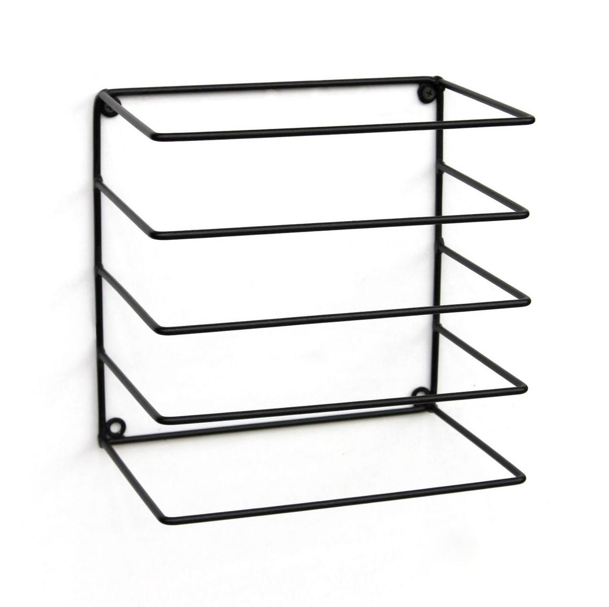 HANDTUCHHALTER Wand Metall Schwarz 20/14,5/20 cm - Schwarz, Metall (20/20/14.5cm) - DanDiBo