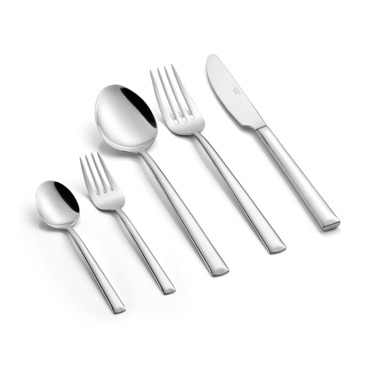BESTECKSET Livorno- Cromirage Premium 60-teilig - Chromfarben, Metall - Mulex