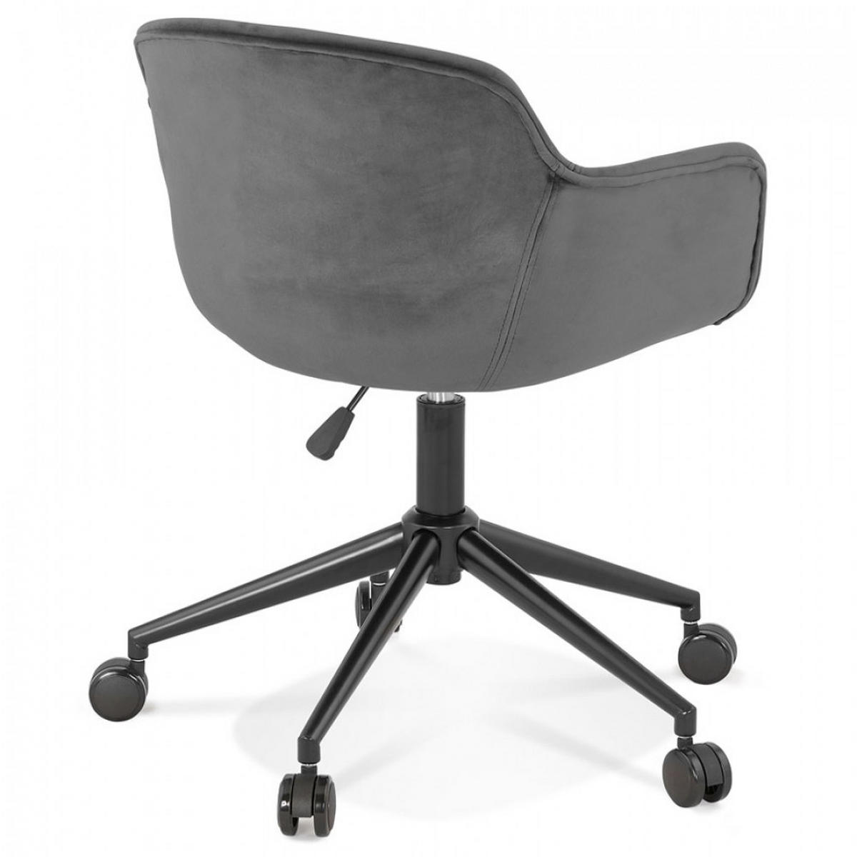 STUHL mit Armlehnen grau 59x80x54cm - Schwarz/Grau, Textil/Metall (59/80/54cm) - AlterEgo