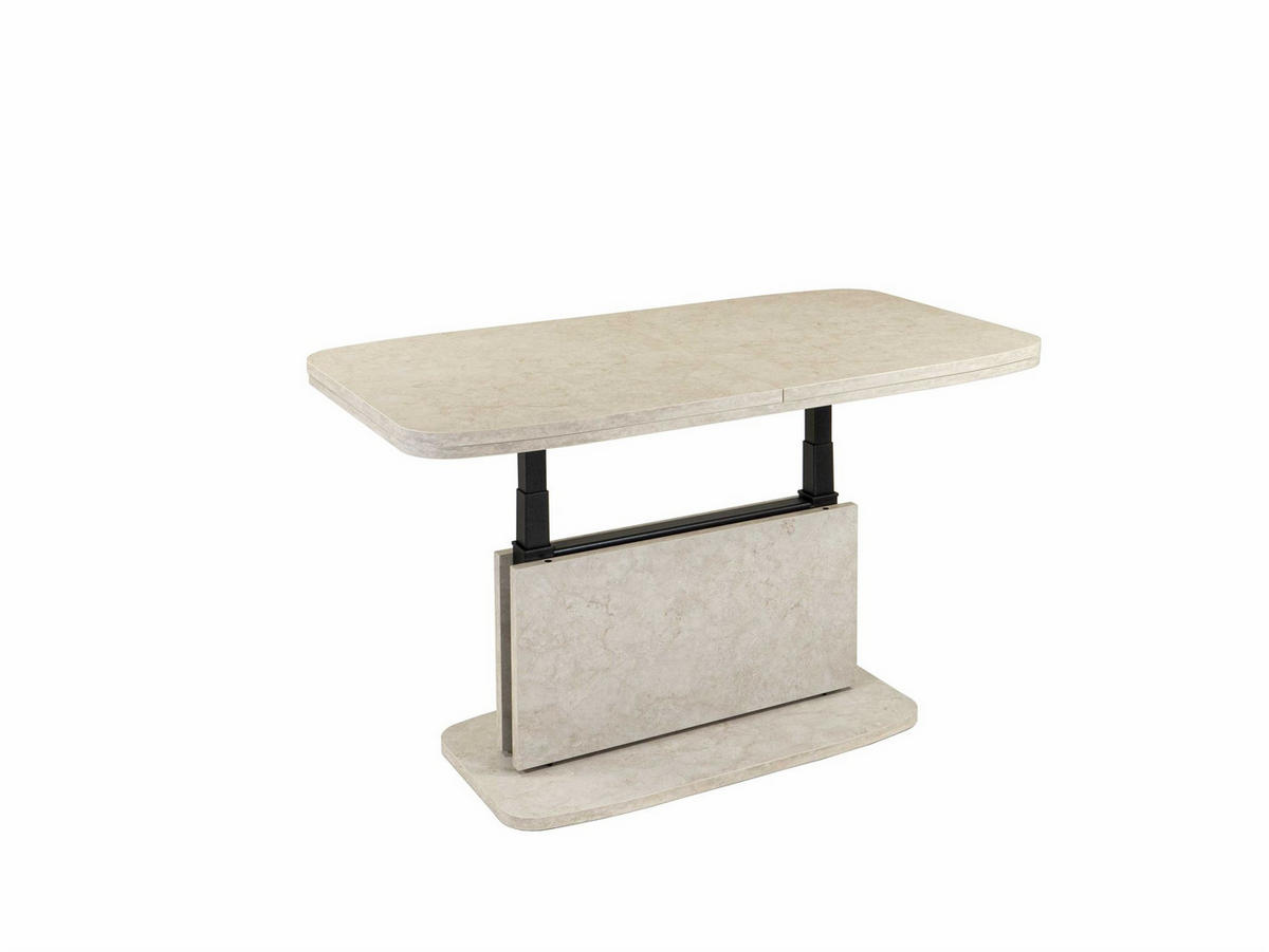 COUCHTISCH höhenverstellbar ausziehbar Cora 110x53x63 Muschel-Sand - Sandfarben, Holzwerkstoff (110/63/63cm) - 58aufmkessel