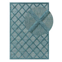 OUTDOORTEPPICH Bonte Türkis 240x340 cm - Türkis, Textil (240/340cm) - benuta Nest