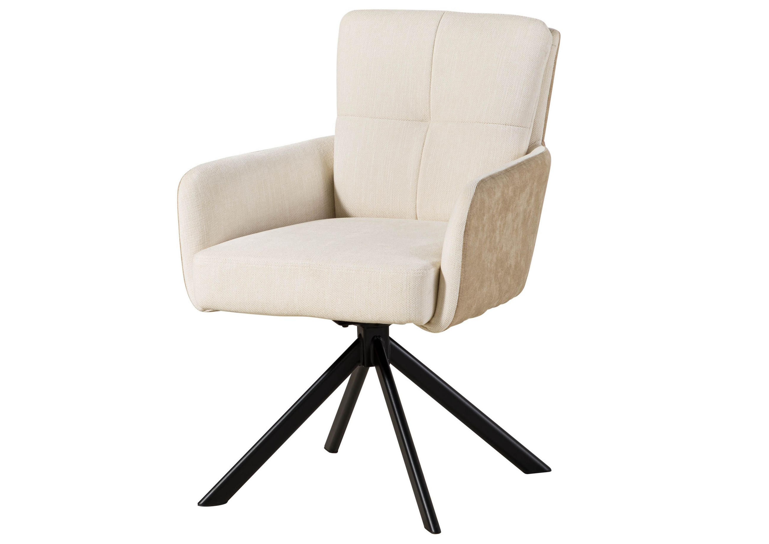 STUHL 100% Polyester 57 x 67 x 87 cm hellbraun / beige POLSTERSTÜHLE - Braun, Kunststoff (57/87/67cm) - Massivmoebel24
