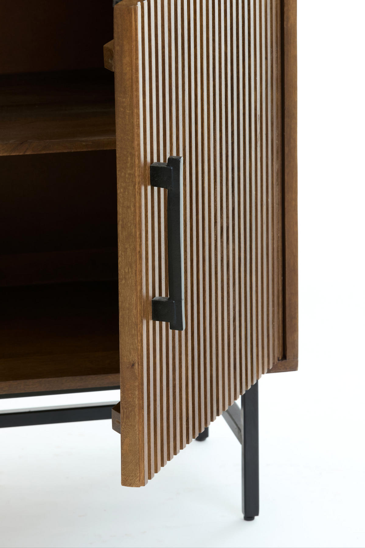 SCHRANK Dubaku Braun 100/40/180 cm - Braun, Holz (40/180/100cm) - Light & Living