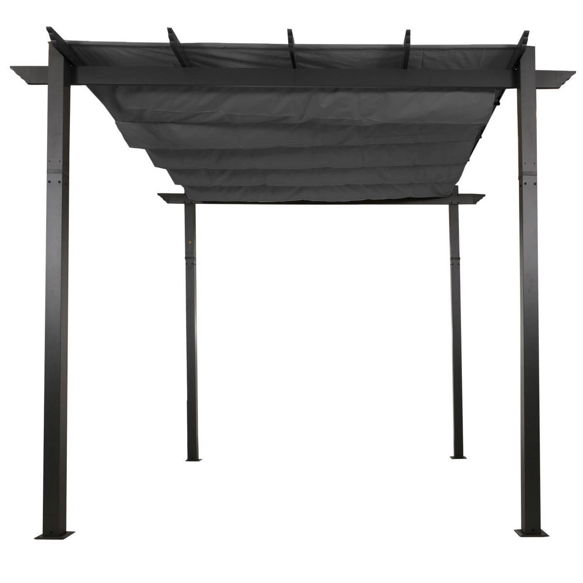 PERGOLA Aluminium 3x3m Anthrazit - Anthrazit, Metall (300/240/300cm) - BERLINLODGE