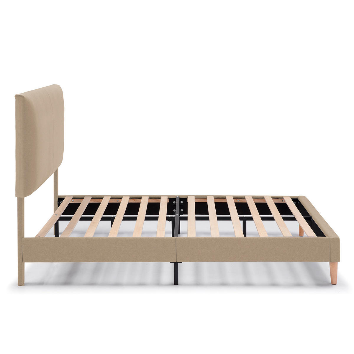 POLSTERBETT 150x190 cm Lauren, Beige - Beige, Textil (150/190cm) - VS Venta-stock
