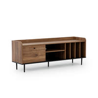 LOWBOARD Vasilia mit 1 Tür und 5 Einlegeböden, Brandy Castello - Eichefarben, Holzwerkstoff (150/56/40cm) - Beautysofa