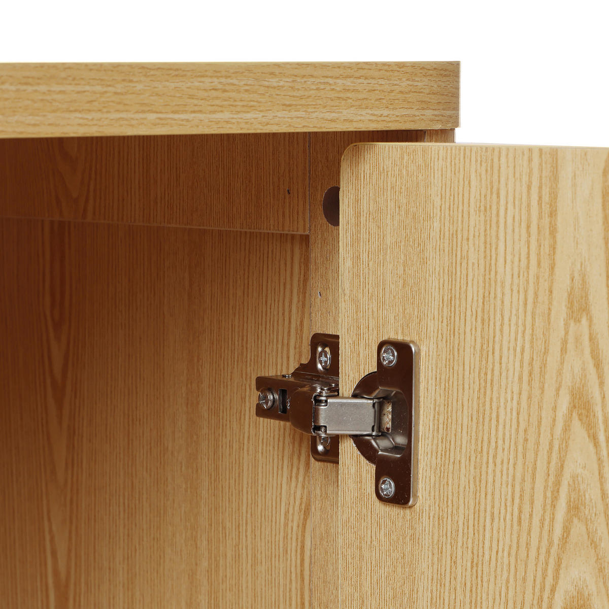 MODERNES Sideboard Wohnzimmer, Kommode mit 2 Türen | B72 x T39,5 x H75 cm - Eichefarben/Braun, Holz (72/75/39.5cm) - Hometopia