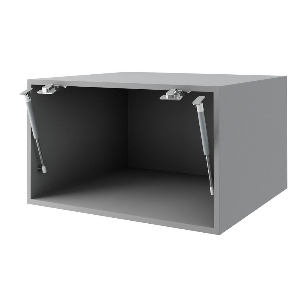 Thumbnail - Feldmann-Wohnen Klapphängeschrank, Weiß, Grau, Holz, Rechteckig, 60x36x59 cm, Küchen, Küchenmöbel, Küchenschränke, Küche...