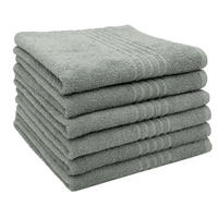 HANDTÜCHER, 6er-Set, 50x70 cm, 100% Baumwolle, Grau - Grau, Textil (50/70cm) - Zollner