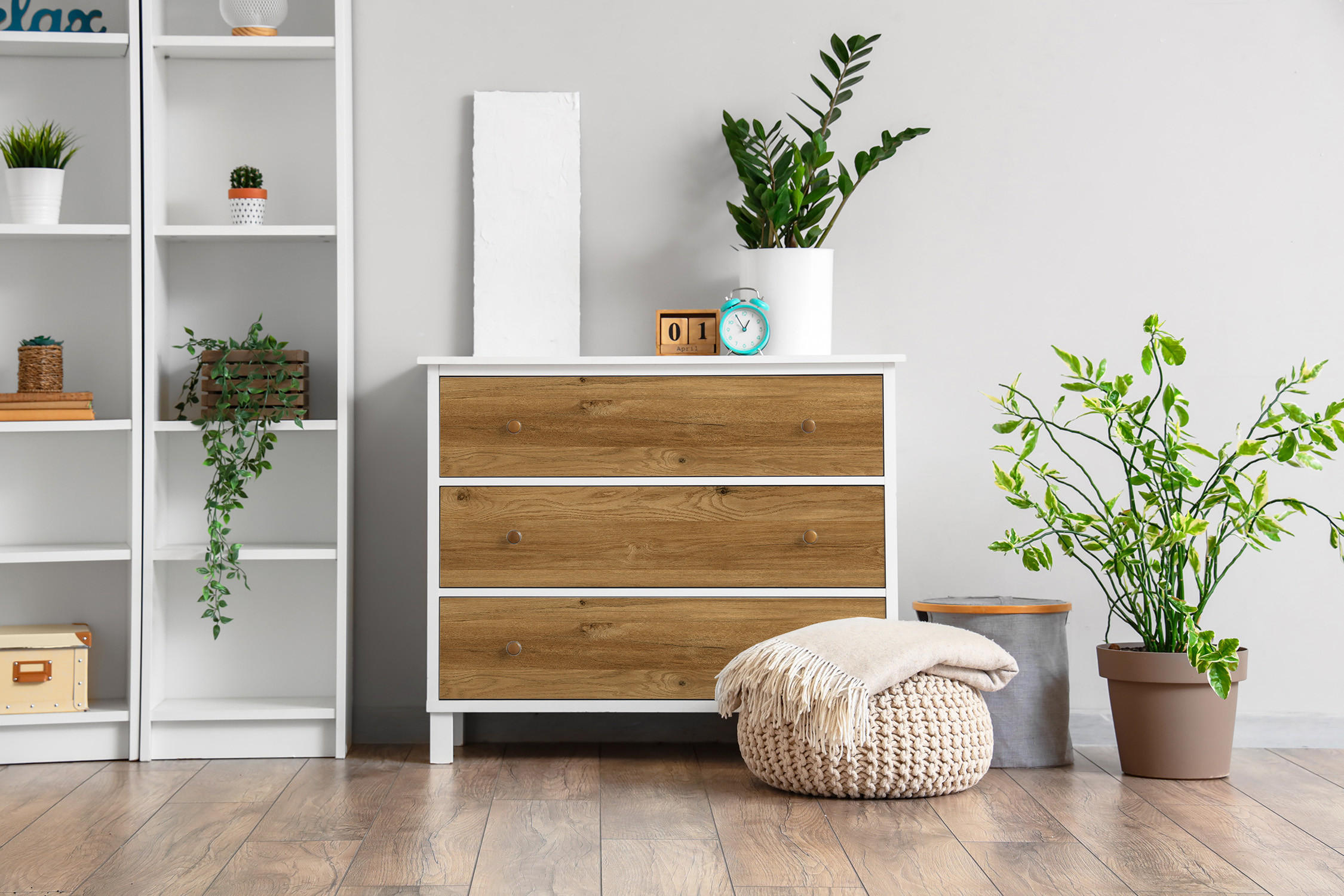 MÖBLAUFKLEBER 100x50 cm eichenfarbe - Eichefarben, Kunststoff (100/50/0.1cm) - Wallfluent