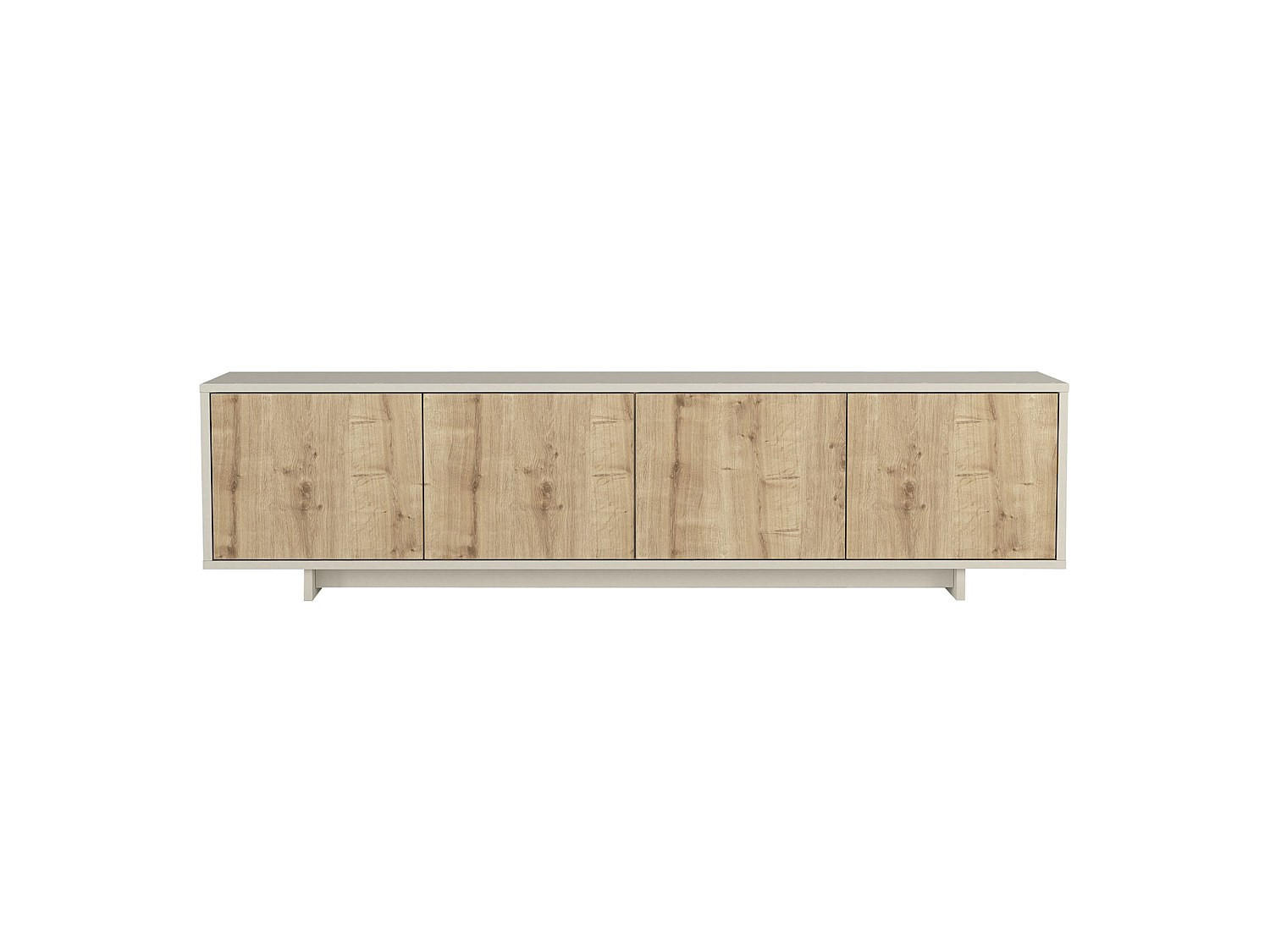 TV-BOARD - 180 x 40 - holz - beige, naturfarben hell Zefyna - Beige/Naturfarben, Holz (180/45.8/40cm) - Vente-Unique
