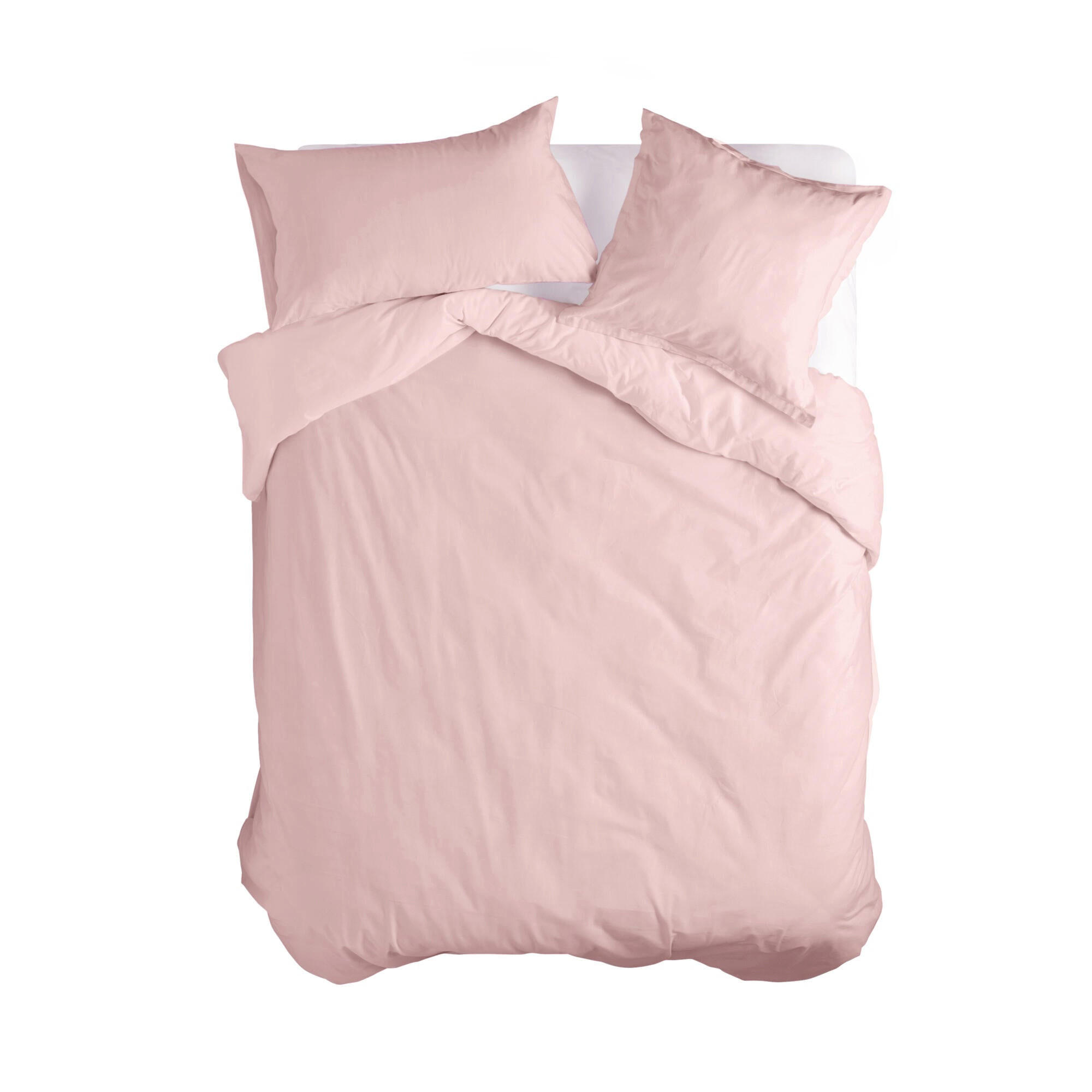 BETTBEZUG basic 135/140x200 cm (standardgrösse) hellrosa - Rosa, Textil (140/200cm) - Happy Friday