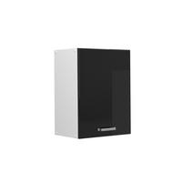 HÄNGESCHRANK R-Line Schwarz Hochglanz 45 cm - Schwarz Hochglanz/Schwarz, Holzwerkstoff (45/60/31cm) - Vicco