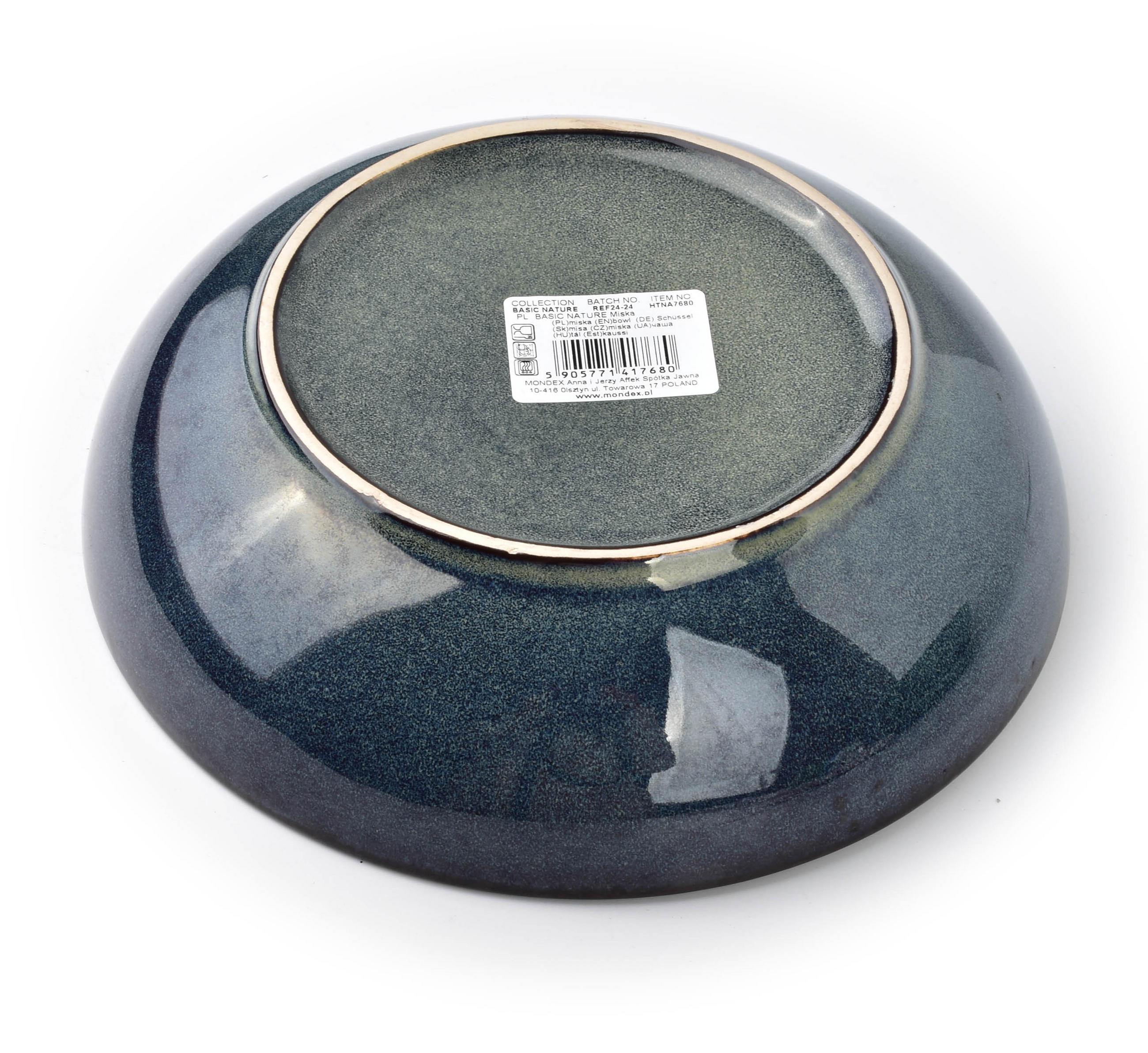 SCHALE Basic Nature Blau 27/27/3 cm Keramik - Dunkelblau, Keramik (27cm) - Mondex