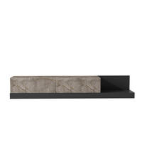 TV-LOWBOARD Majör Anthrazit Beige in Marmoroptik 9024 - Beige/Anthrazit, Holzwerkstoff (180/30/37cm) - moebel17