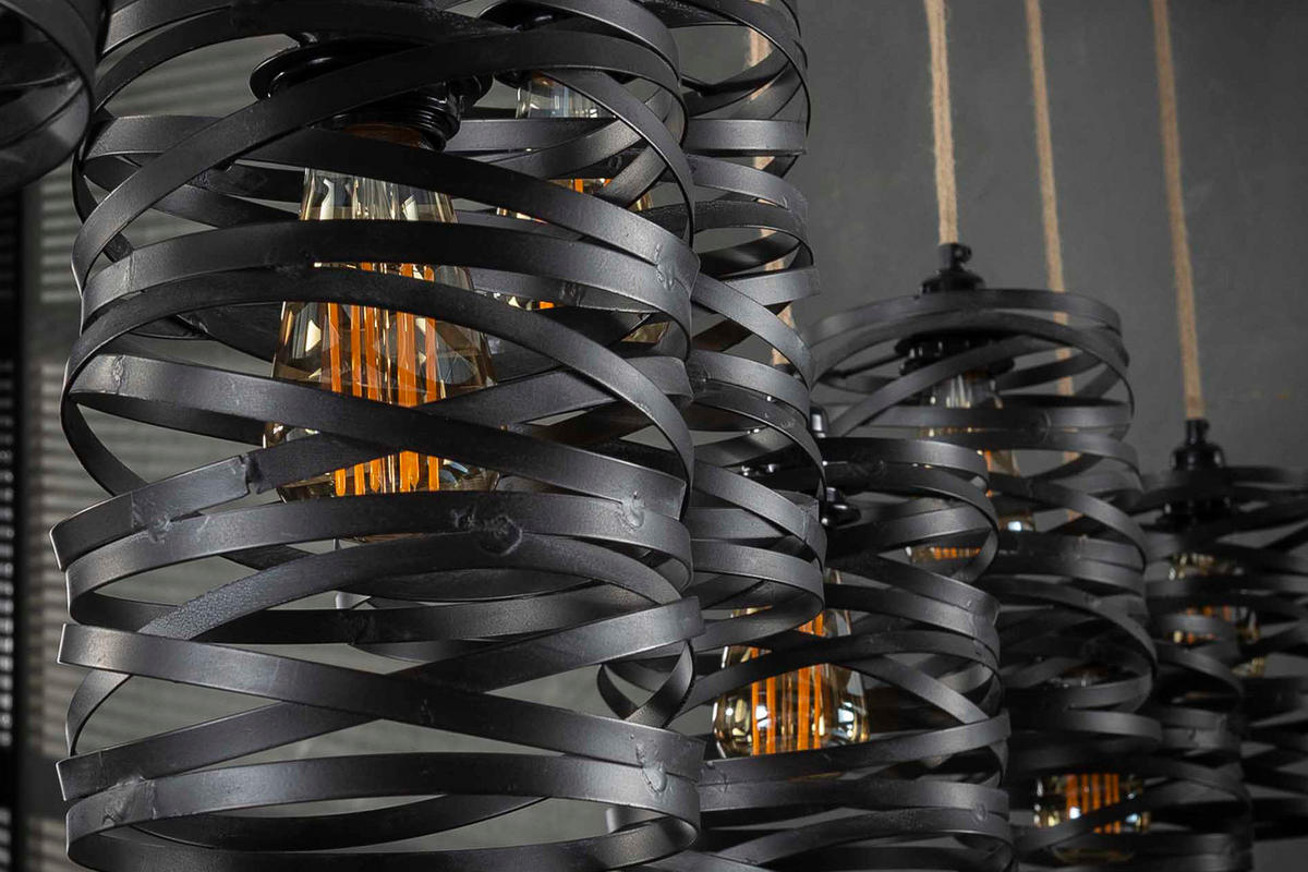 HÄNGELAMPE ALMAS Schwarz Metall - Schwarz, Metall (15/157/150cm) - KAWOLA