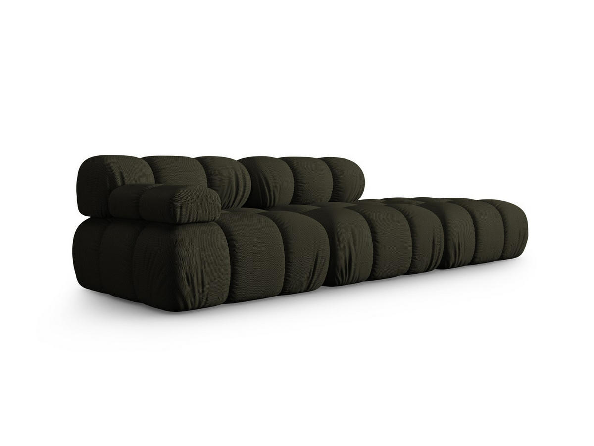 SOFA modular rechts Bellis aus 3D-Stoff Amazonasgrün 4 Sitzplätze - Waldgrün, Textil (282/70/94cm) - Micadoni