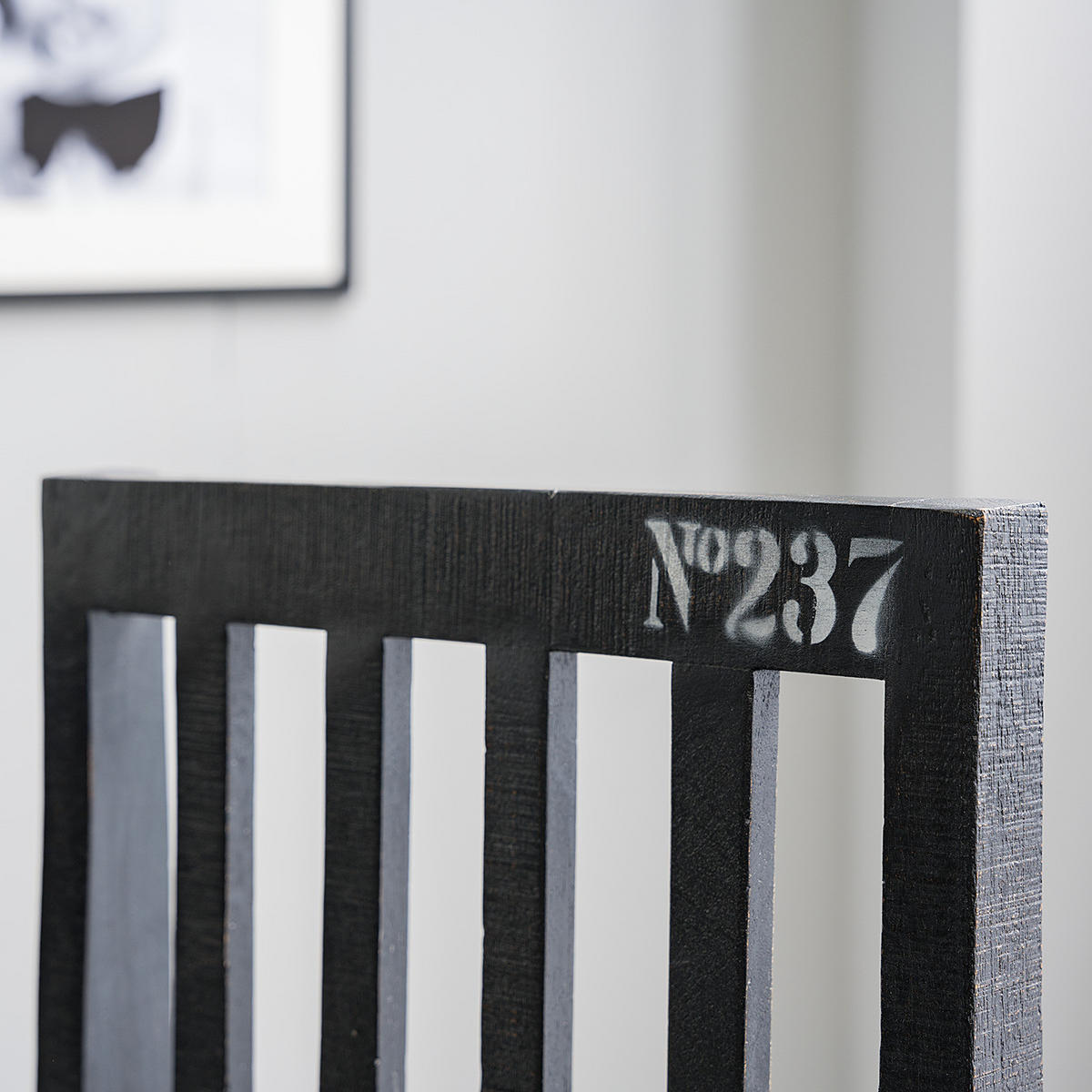 BARSTUHL - Mangoholz Schwarz - Mango massiv - Schwarz, Holz (45/120/45cm) - home24