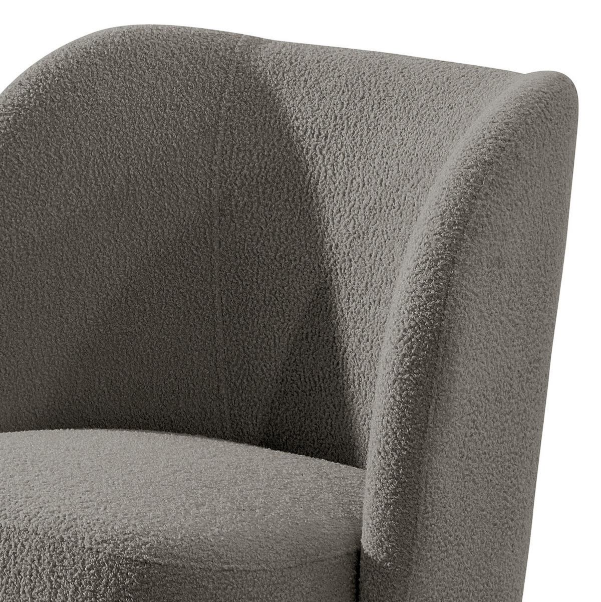 SESSEL - Dunkelgrau/Schwarz, Kunststoff/Textil (75/78/49cm) - home24