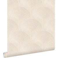 TAPETE 3D Muster 50 x 900 cm - Beige, Papier (50/900cm) - ESTAhome