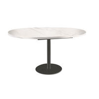 ESSTISCH Borte Bianco Marmor / Graphit 100/138 / 100 / 76cm - Graphitfarben/Weiß, Holz/Holzwerkstoff (100/100/76cm) - Feldmann-Wohnen