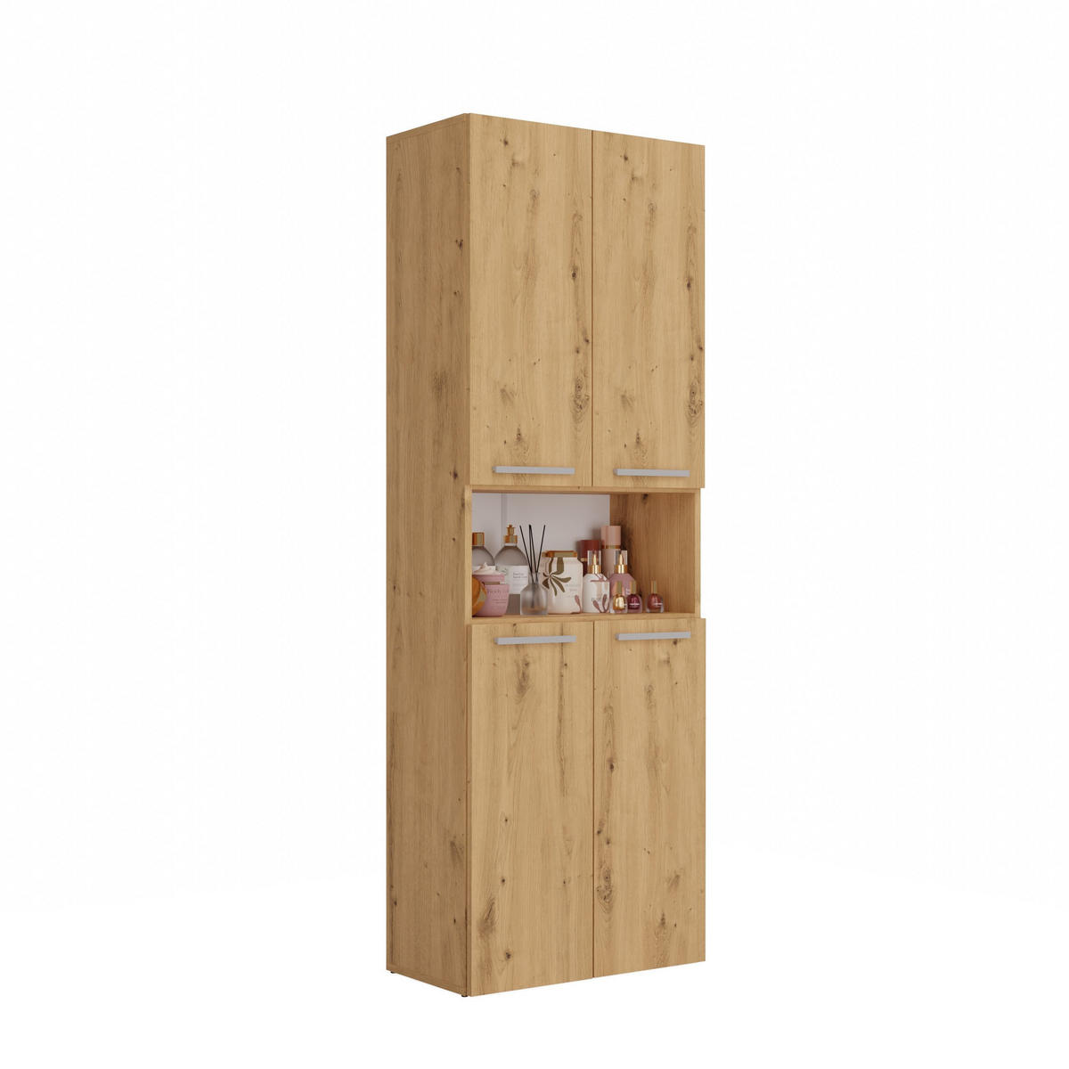 BAD Hochschrank Billy - Eiche Artisan, Holzwerkstoff (60/174/30cm) - kommodly