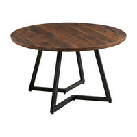 ESSTISCH 110/110/75 cm in Walnuss mit MDF-Platte und Metallgestell - Walnussfarben, Holzwerkstoff (110/110/75cm) - Flora Grace