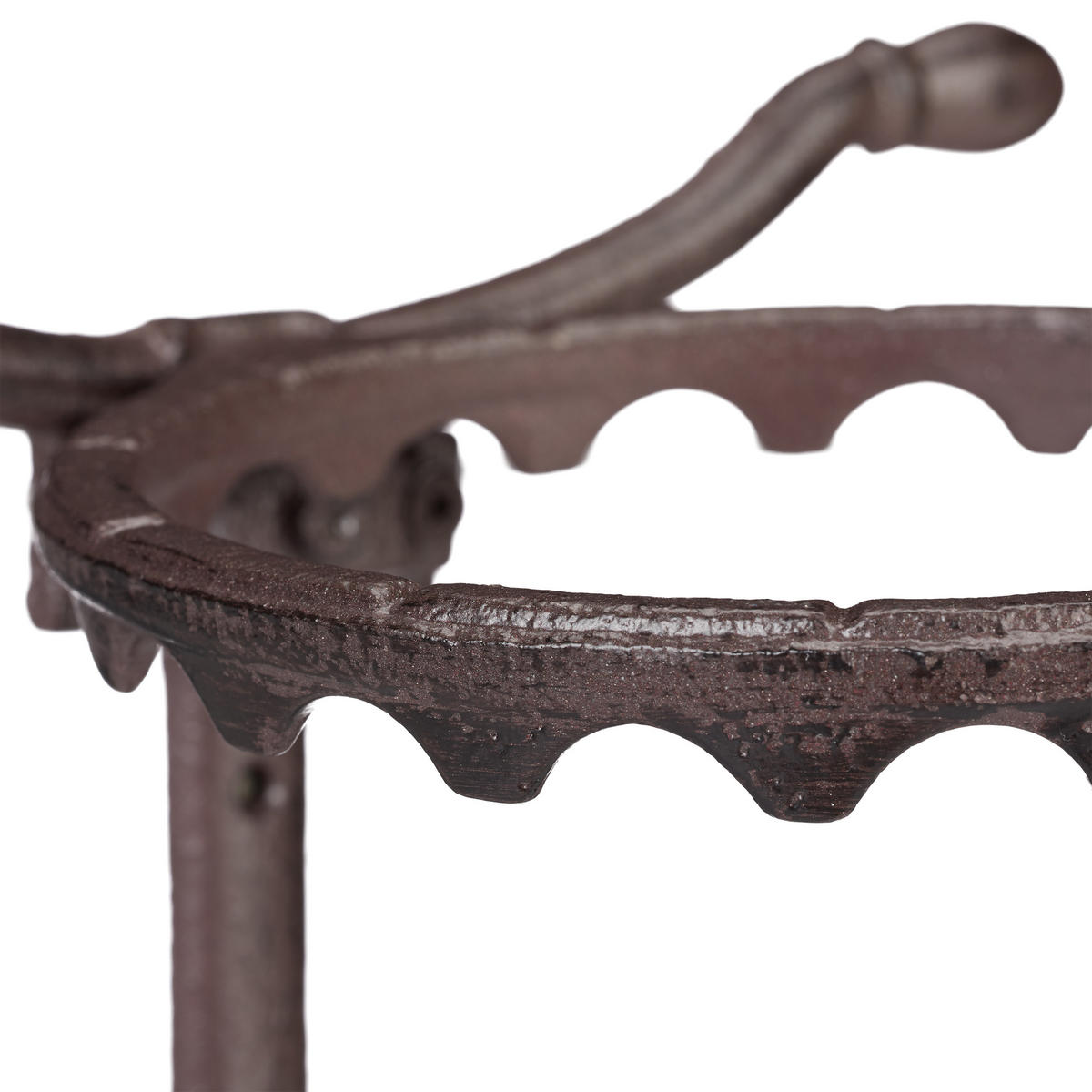 BLUMENHALTER - Dunkelbraun, Metall (23.5/35/17cm) - Relaxdays