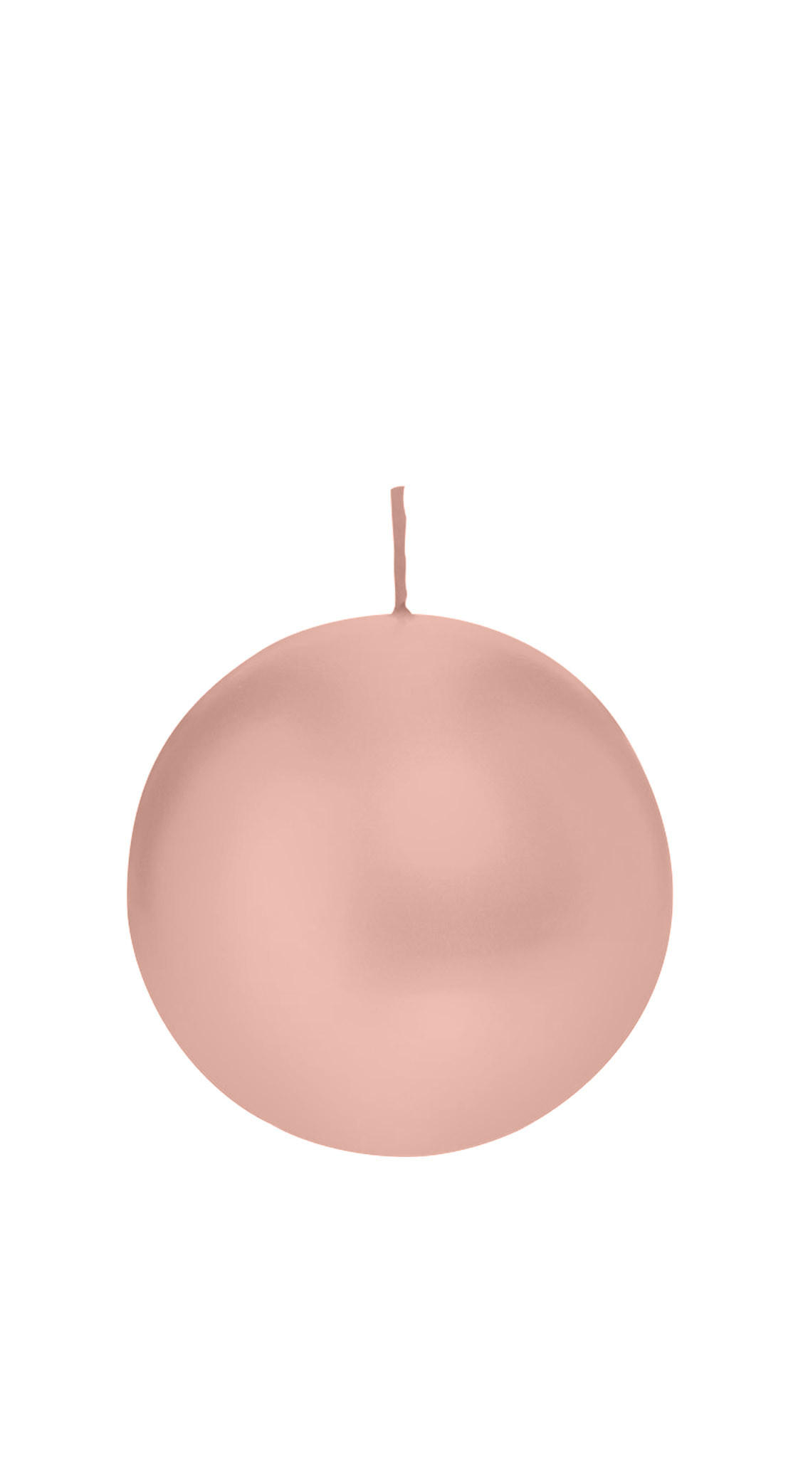 KUGELKERZEN Lachs Ø 80 mm, 6 Stück - Koralle, Paraffin (8/8/8cm) - Wiedemann Kerzen