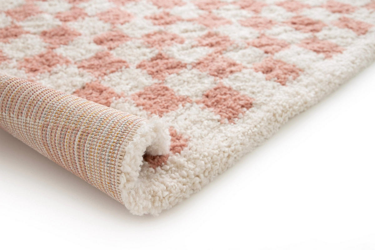 TEPPICH weich komfortabel Hochflor rosa - Pink, Textil (80/150cm) - AFK Living