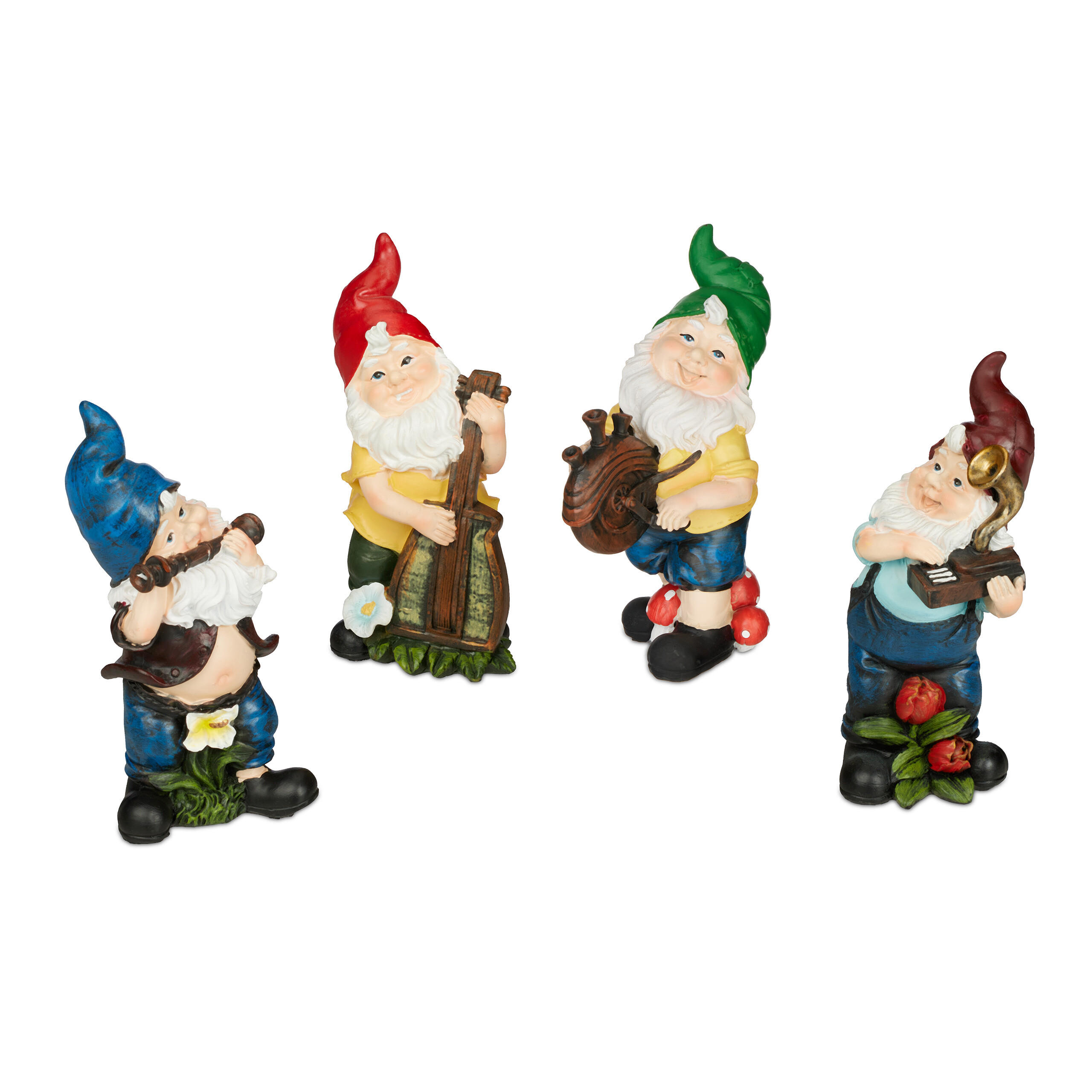 Relaxdays TRPASLÍK vícebarevný Set-4 ks odolný vůči počasí 15 cm