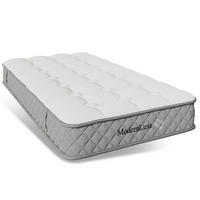 KALTSCHAUMMATRATZE 140x200 cm, 7-Zonen, H3, 20 cm, 4 Griffe, Vakuumverpackung - Weiß, Textil (140/200cm)