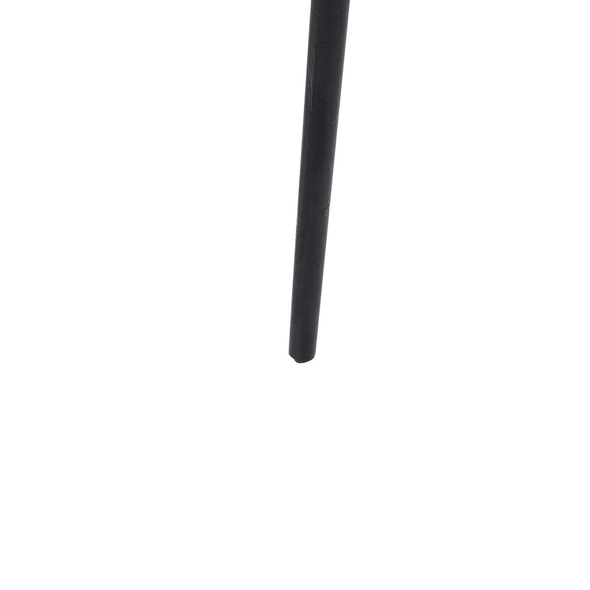 BEISTELLTISCH gold/schwarz Blattform 37 cm Pudur - Goldfarben/Schwarz, Metall (37/37/49cm) - Beliani