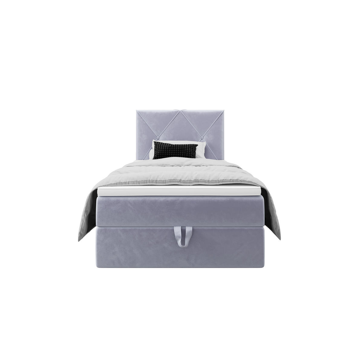 BOXBETT ALTEA 120x200 Monolith 70, mit Matratze und Topper, Hellblau - Hellblau, Holz/Kunststoff (120/200cm) - Bedante