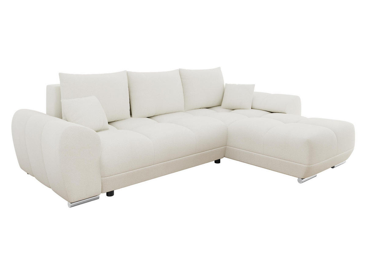 ECKSOFA Logo - Creme, Holz/Kunststoff (291/183cm) - MIRJAN24