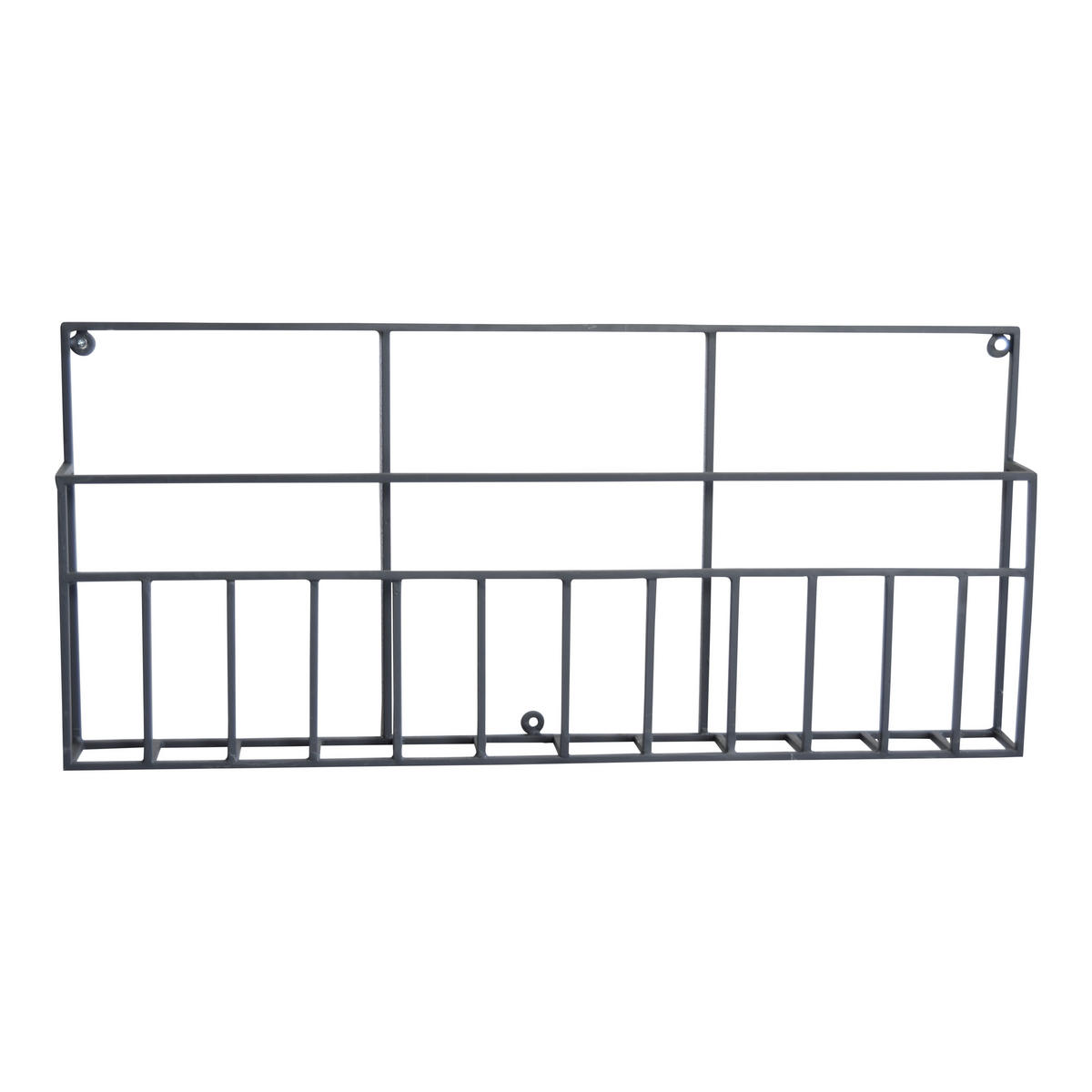 ZEITSCHRIFTENSTÄNDER Maggy Schwarz - Schwarz, Metall (70/31/7cm) - LOFT42